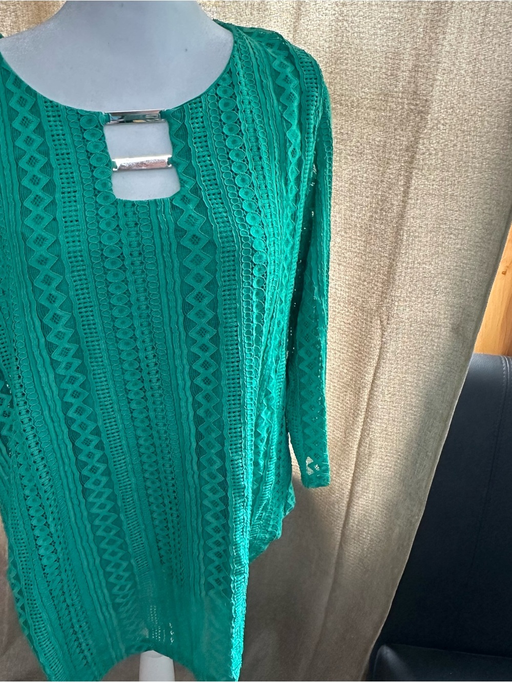 Green blouse